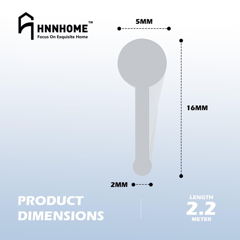 HNNHOME Soft Shower Screen Seal Strip for Folding Doors (2.2