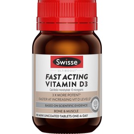 SWISSE Ultiboost Fast Acting Vitamin D3 90 Mini Tablets