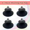 4Pcs Air Compressor Rubber Feet,No Oil Machine Shock-Absorbing Foot Pads,Black(M6