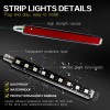 CHUSYYRAY 4X9 5050 RGB LED Strip Under Car Tube Underglow