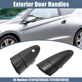 ACROPIX Front Left Right Car Exterior Door Handle Carbon Fiber Pattern Fit for Honda CRZ CR-Z 2011-2015 No.72181SZT003ZE/72141SZTG01ZE - Pack of 2