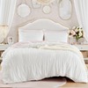Intelligent Design Queen Comforter Set Ruched Shabby Chic Comforters for