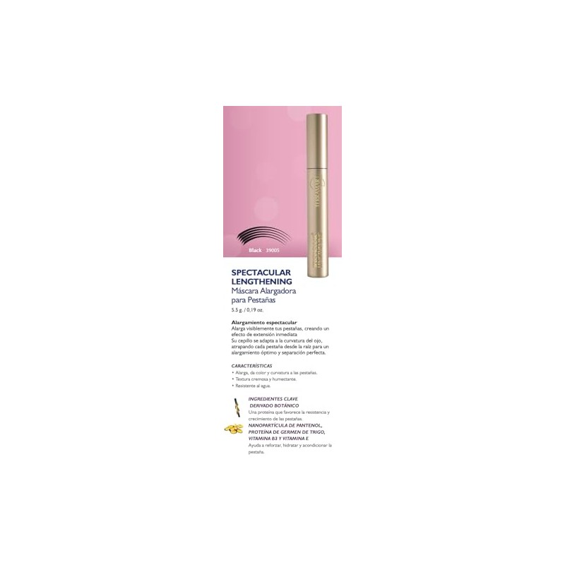 Terramar Spectacular Lengthening - Máscara Alargadora Para Pestañas, Negro, 5,5