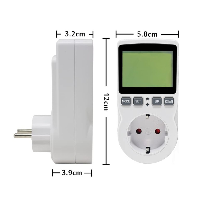 KETOTEK Energy Cost Meter, Electricity Meter for Socket with 11