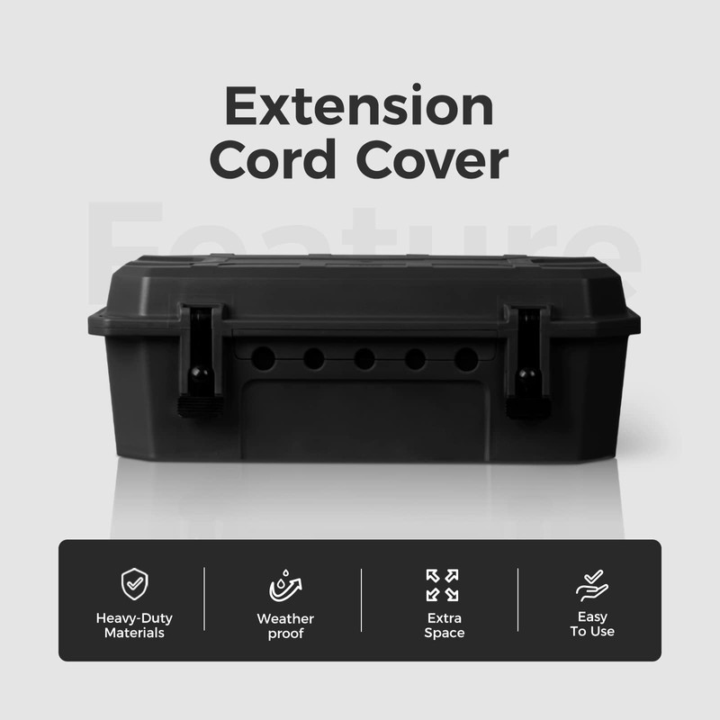 WELKIN Outdoor Weatherproof Connection Box, Ip54 Water-Resistant Extension Cord Connection