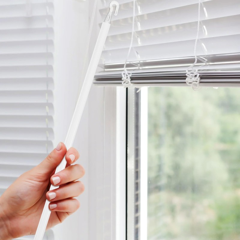 Cabilock Detachable Blind Rods Wand Vertical Replacement with Hook,46Blinds Handle