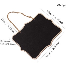 Chalkboard Tags Hanging Chalkboard Signs,4Pcs Chalkboard Tags Hanging Wooden Mini Chalkboard Signs Wooden Chalkboard Tags,Hanging Chalkboard Labels,Hanging Wedding Sign Blackboard Tags Chalk Board