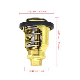 Disenparts 17670-90J00 Nuevo 60C 140F Termostato 67F-12411-01-00 5033721 6CB-12411-00-00 Compatible con Suzuki Outboard DF200 DF225 DF250 DF300 DF70 DF80 DF9 DF90 0 DF10. 0 DF115 DF140 DF150 DF175