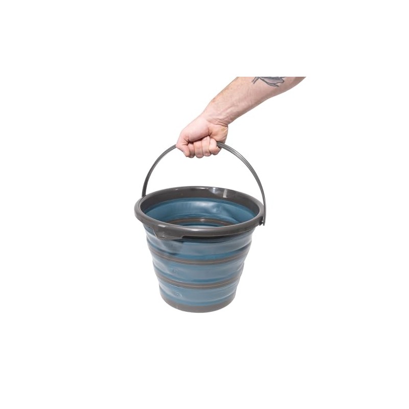 Arctic Hayes 10 litre Multi-Use Collapsible Bucket for Cleaning, Camping,