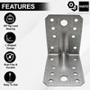 HAFD Corner Braces Brackets Heavy Duty Wooden Angle Metal Steel