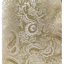 metallic brocade Gold Paisley Fabric 60" Wide by The Yard