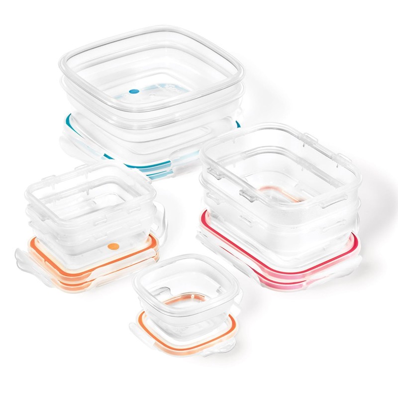 Starfrit LocknLock 14-Piece Easy Match Plastic Container Set - Airtight,