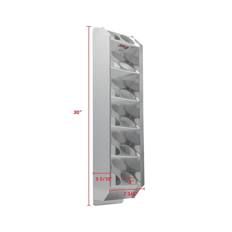Extreme Max 5001.6231 Angled 12-Can Aluminum Aerosol Rack