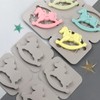 Moldes flexibles de silicona caballo balancín – Set de 4