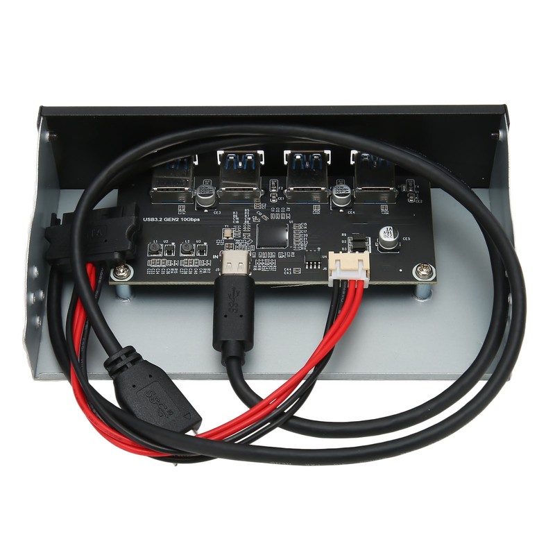 USB 3.2 Front Panel Hub 5.25in 4 Ports 10Gbps Stable