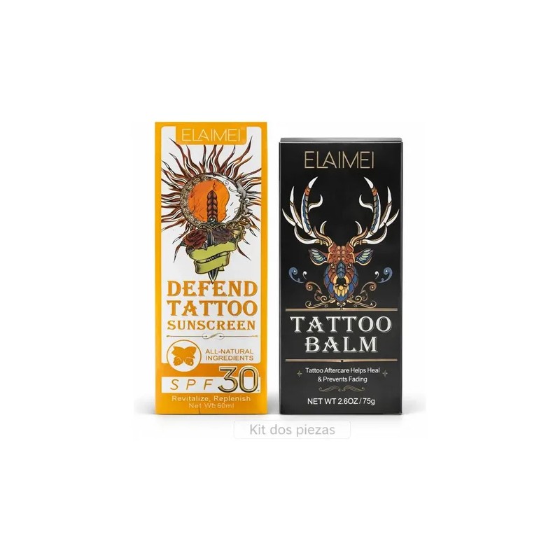 Set Elaimei, Completo Para Cuidado Y Protección De Tatuajes