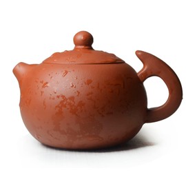 Teapot 270ml Chinese Clay Xishi Pots Red Zisha Genuine Classic for Loose Gongfu Tea (Red clay)