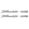 2Pcs Intimidator SS Emblems 3D Domed Badge Truck Decal Sticker