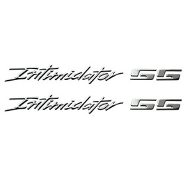 2Pcs Intimidator SS Emblems 3D Domed Badge Truck Decal Sticker Compatible with Chevy Silverado 88980874 (Chrome)