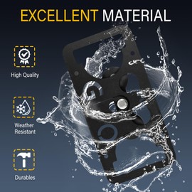 No Drill License Plate Holder Compatible with Buick Enclave 2nd gen, Encore GX 2nd gen, Envision 2nd gen Front Grille License Plate Mount Bracket Holder Car Tag Frame Mounting Adapter Accessories