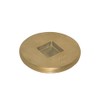 Eastman 4 Inch Cast Brass Cleanout Plug, Countersunk Design for