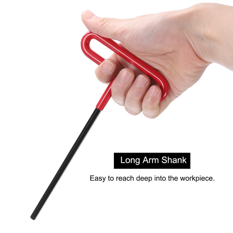 sourcing map T Handle Hex Key Wrench 1/8" SAE Long