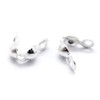 925 Sterling Silver Knot Covers Crimps Threading Beads Caps Foldable