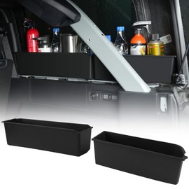 LitMiRaCle Trunk Storage Tray Organizers Rear Cargo Side Box Applicable to Ford Bronco 2021 2022 2023 4 Door, Trunk Caddy Box, Internal Accessories, Black Matte Finish (Right Storage Box)
