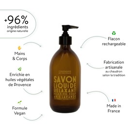 Compagnie de Provence® Flüssigseife Anise Lavender 300 ml | beruhigender und entspannender Duft | suilfatfre