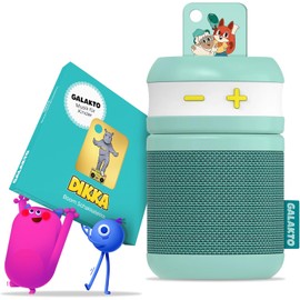 Galakto - Kinder Musik- und Hörspielplayer für zuhause und unterwegs, inkl. 2 Token DIKKA-Boom Schakkalakka/Fox & Sheep, ohne Internet überall hörbereit, kinderleichte Bedienung, Lange Akkulaufzeit