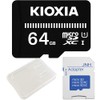 64GB Kioxia EXCERIA BASIC UHS-I U1 microSDXC Card + SD