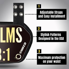 O Shield Football Back Plate Adult, Back Plate Football Psalms 23:1, Professional Stylish Ergonomic Fasion, Black