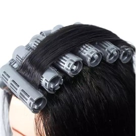 헤어 셀프 파마롤 파마 원터치 클립 롯드 뿌리펌 세트 [02파마롯드set-2cm] Hair Self Perm Roll Perm One-Touch Clip Rod Root Perm Set [02 Perm Rod Set - 2cm]