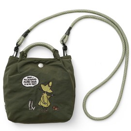 Moomin rmpk-03 Pochette Mini Shoulder Bag, N Khaki (Snuffkin 2), Free size