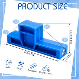 Angle Cutting Clay Tool Steel Wire Bevel Cutter Small Pottery Angle Cutter Plastic Pottery Trimming Tools Blue Plastic Ceramic Wire Cutters for Pottery, Ceramics, and Sculpting, 2.7 x 1.1 inches