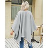 Danfiki Women's Poncho Warm Knitted Cape Fashion Reversible Scarf Cape