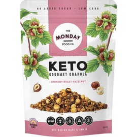 The Monday Food Co - Vegan - Crunchy Roast Hazelnut - Keto Gourmet Granola - 300g