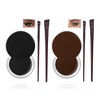2PCS Waterproof Eyeliner and Brow Pomade, Long-Lasting Smudge-Proof Formula, High