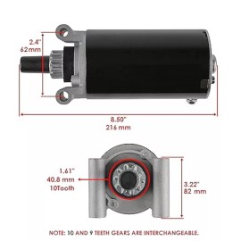 Kohler 3209808S Starter - Cub Cadet LT1050 Bad Boy 747ZT Elite 3209804S 3209801S