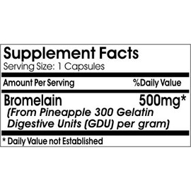 Naturetition Supplements Bromelain 500mg ~ 90 Capsules - No Additives