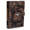 cuero Vintage Hocus Pocus Book of Spells Leather Journal Evil