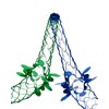 2 Pk Foil Garland Flower - Christmas Hanging Decoration Wall