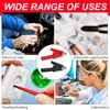 DIANN 10pcs Alligator Clips Full Insulated Crocodile Clips with 4mm
