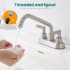 KroBer 4 Inch Centerset Laundry Faucet, 2 or 3 Hole