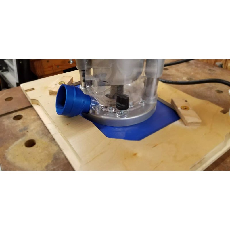 Triton Tra001 router dust port to 2 1/2" hose screw