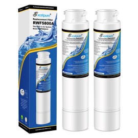 EXCELPURE RWF5800A Refrigerator Water Filter Replacement for Frigidaire EPTWFU01 EWF02 Pure Source Ultra II, PureSource Ultra 2, SCWFTCTO, GP006, EPTWFUO1, MR022, JO22, BO022, TH-01, DE022, 1007 2PACK