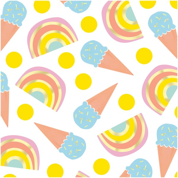Pastel Ice Cream Party Large Table Scatter and Confetti Decorations