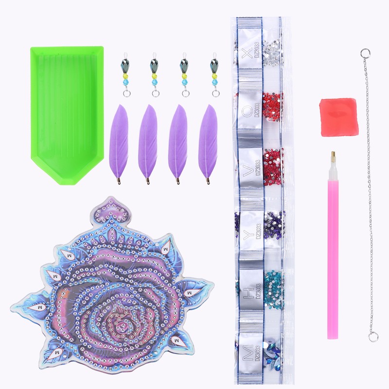 Diamond Painting Pendant DIY Rose Diamond Painting Window Hanging Decoration