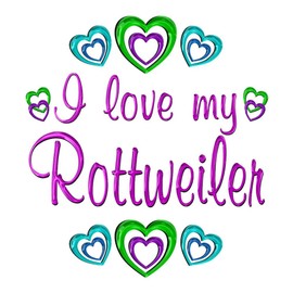 CafePress Love My Rottweiler Throw Blanket Super Soft Fleece Plush Throw Blanket, 60"x50"