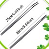 WORFACE 2Pcs Reptile Feeding Tong with Rubber Tip Aquarium Tweezers
